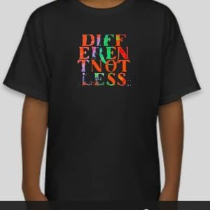Different Not Less Tshirt kids
